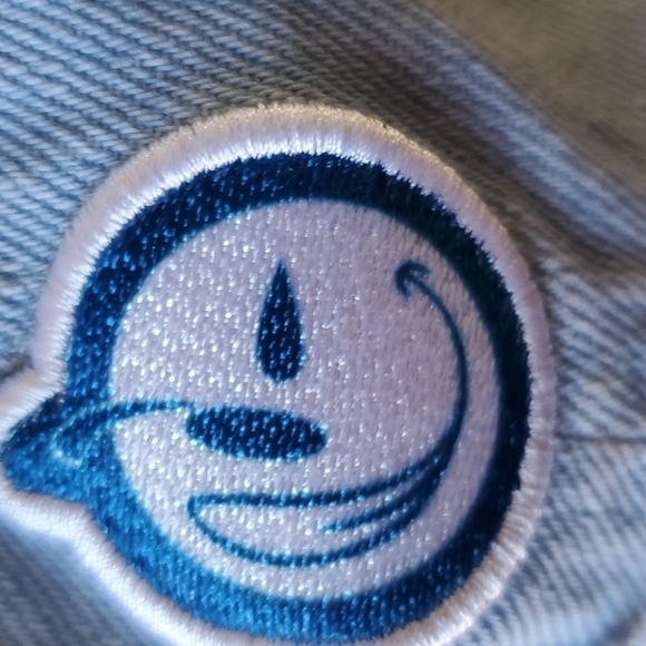 YUMS distressed lt blue denim baseball hat  Adjustable - Picture 3 of 11